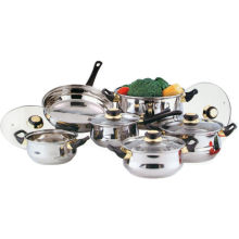 Amazon Vendor 12PC Stainless Steel Cookware Saucepan Pan Pot Set
